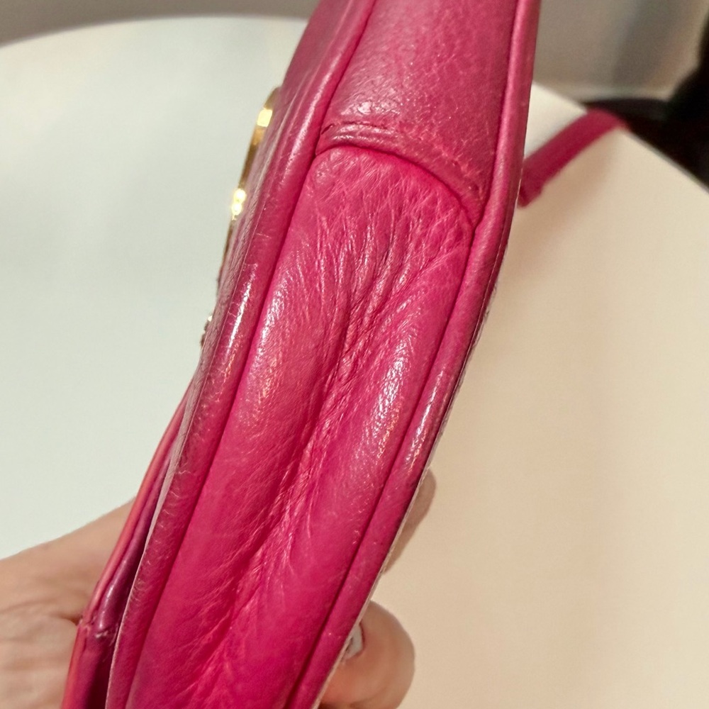 Tory Burch Magenta Pink Leather Amanda Crossbody Bag EUC - Picture 11 of 16